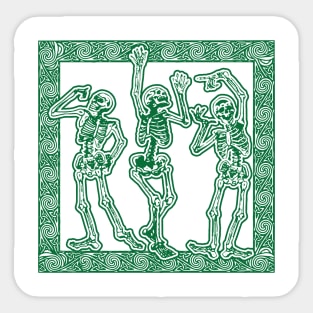 Irish Skeletons Sticker